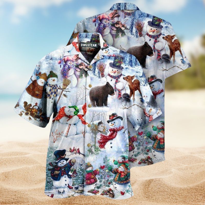 Snowman Winter Changes Everything Edition – Hawaiian Shirt