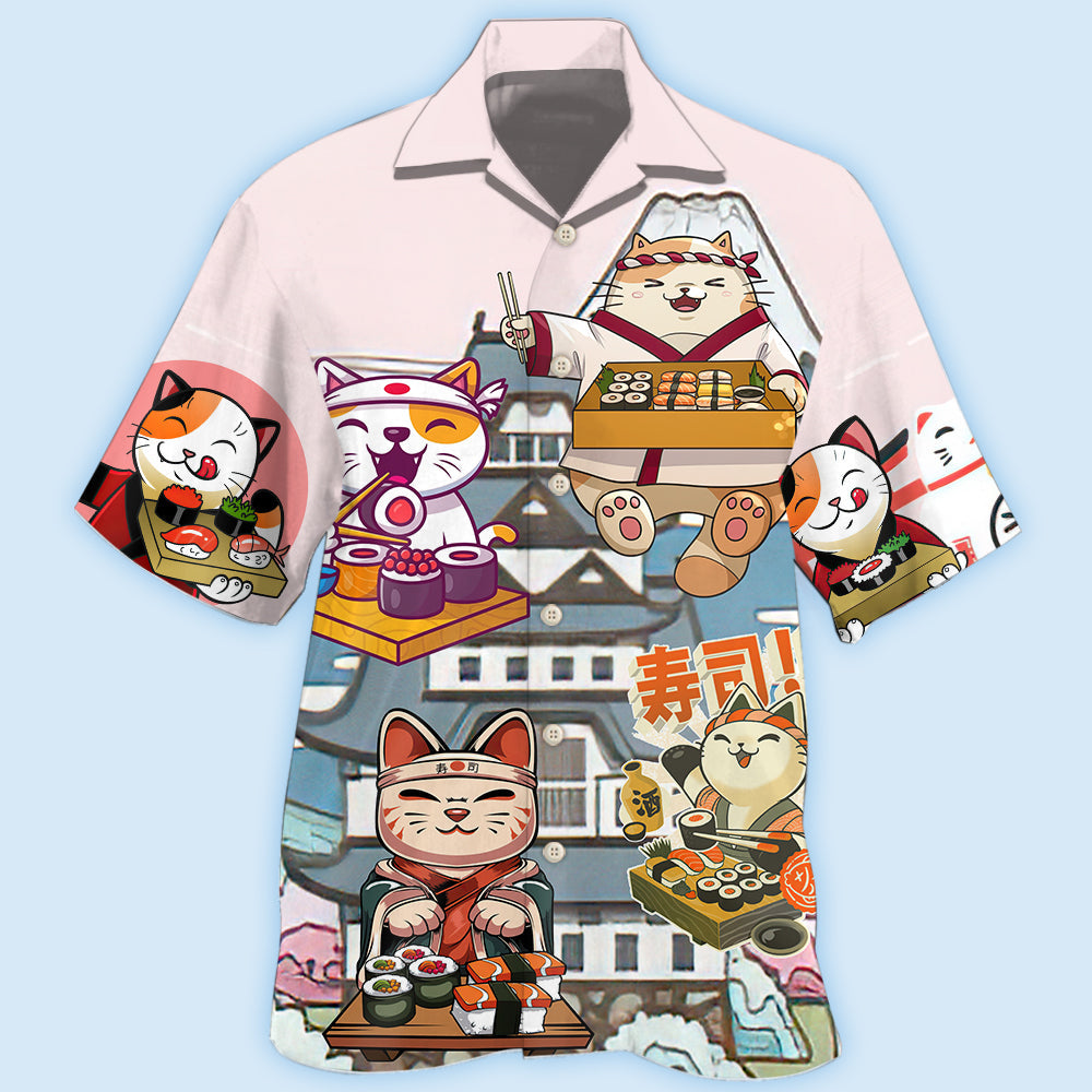 Sushi Cat Cute Style – Hawaiian Shirt