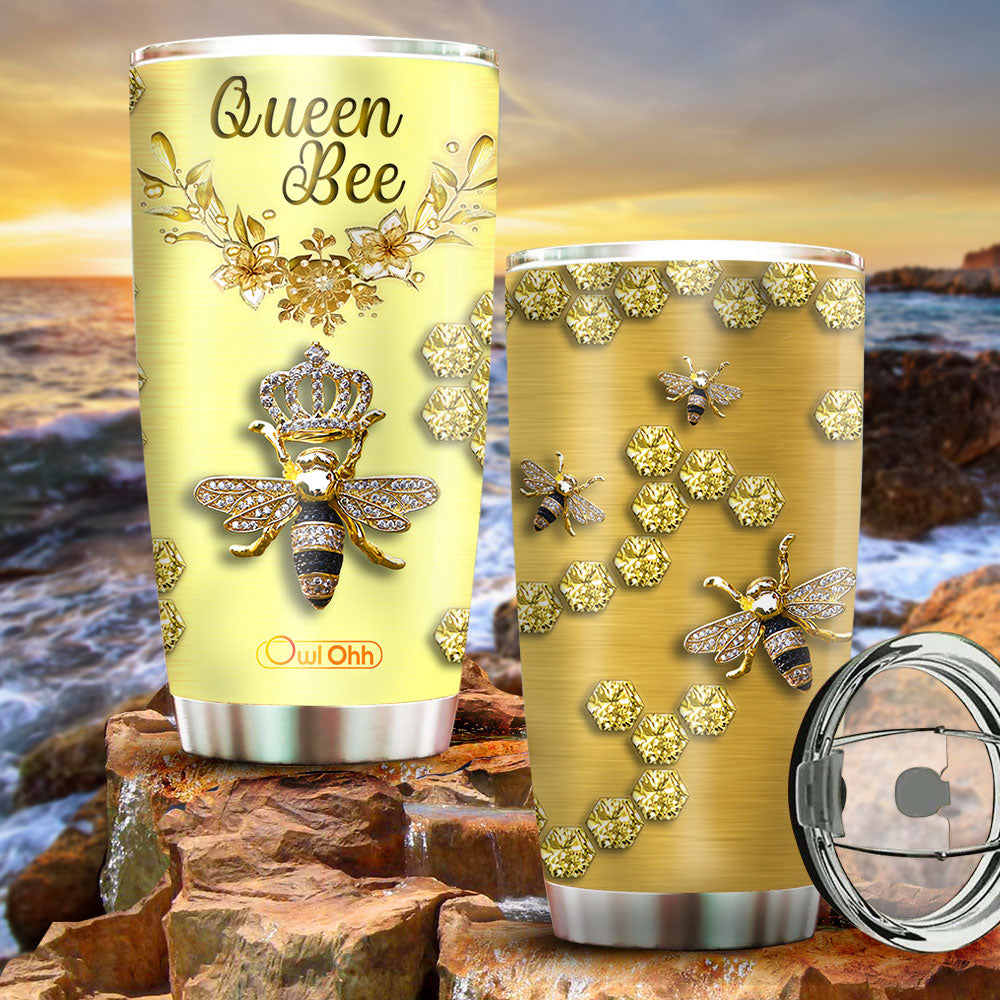 Bee Jewelry Golden 20 Oz Tumbler For Travel Gifts