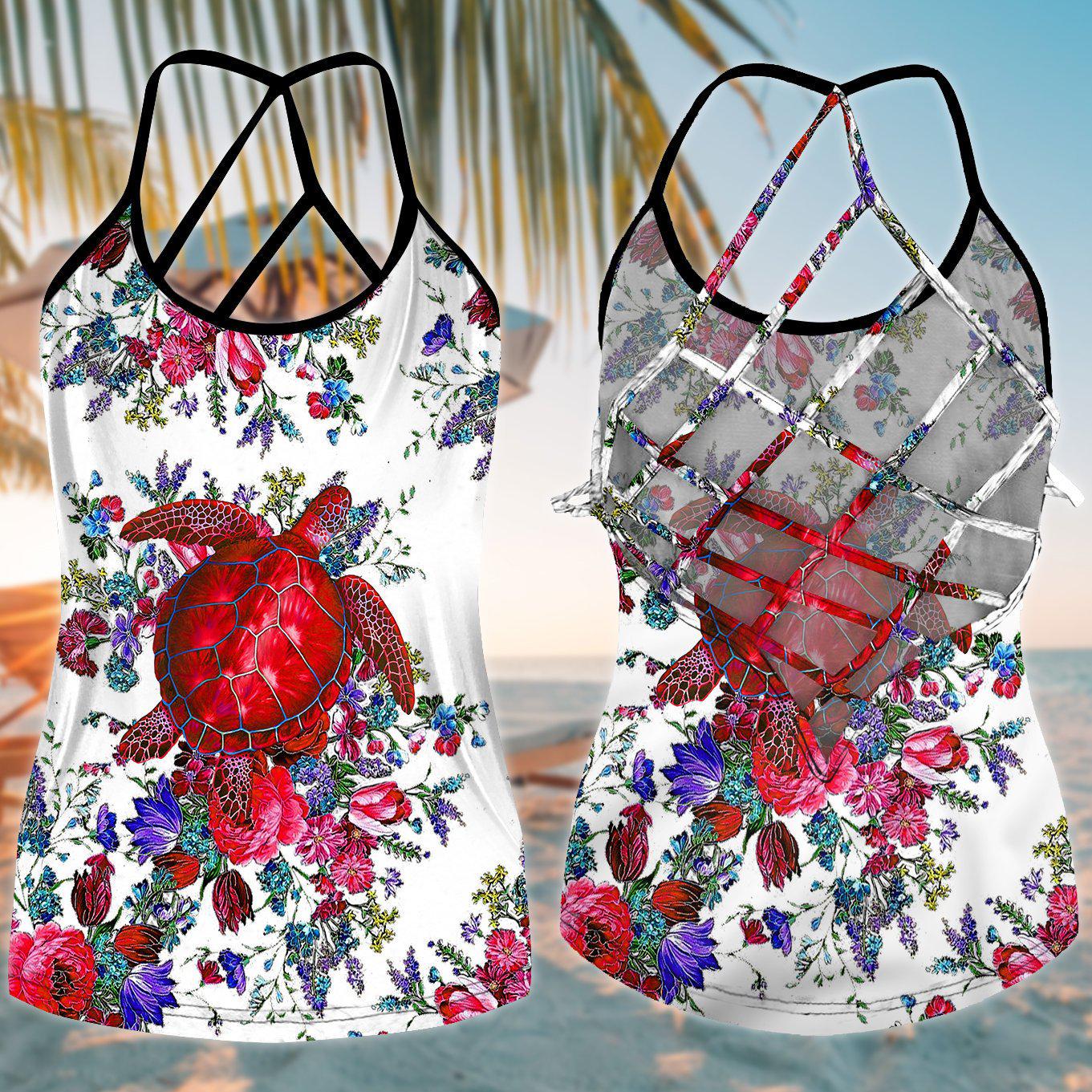 Turtle Loves Beach Loves Ocean Limited Edition 5 – Hollow Tank Top