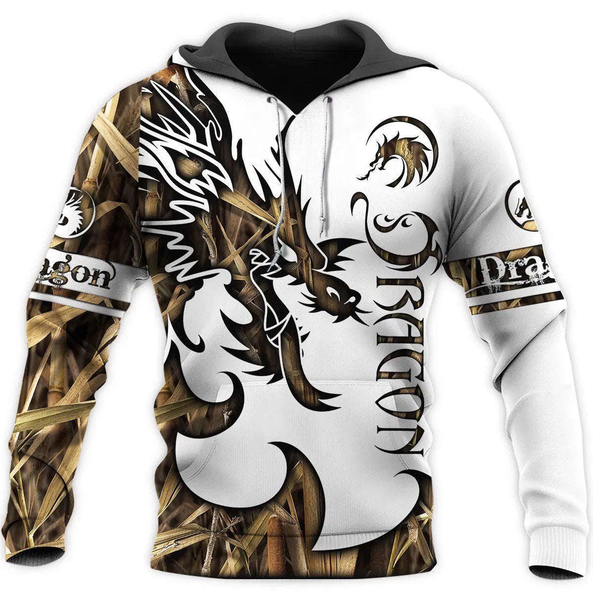 Fantasy Dragon Tattoo Art – 3D Hoodie