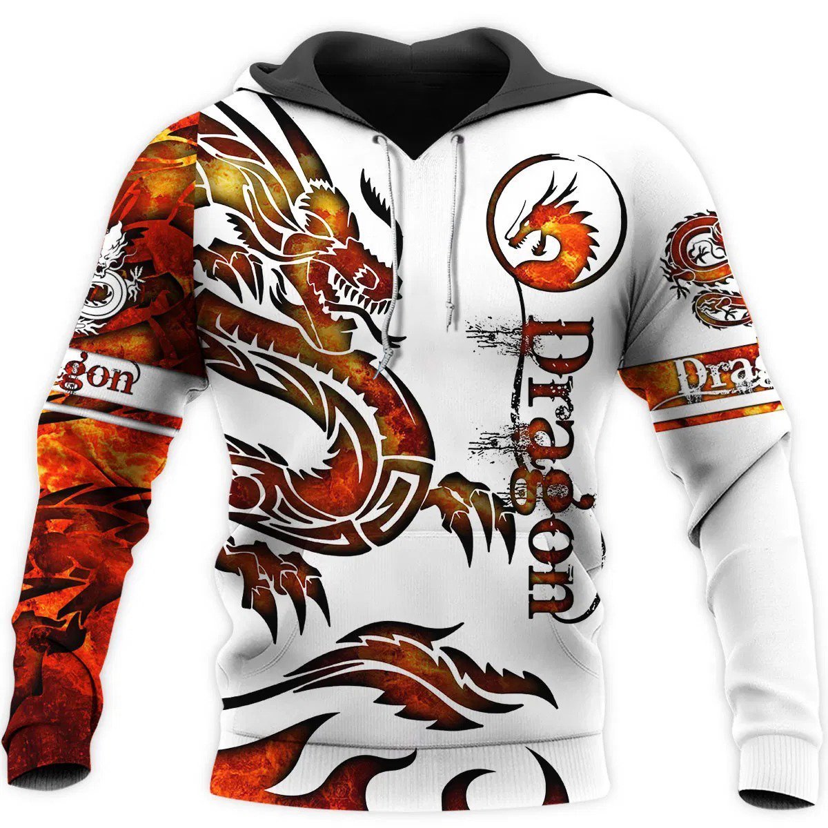 Dragon Fire Tattoo Art – 3D Hoodie