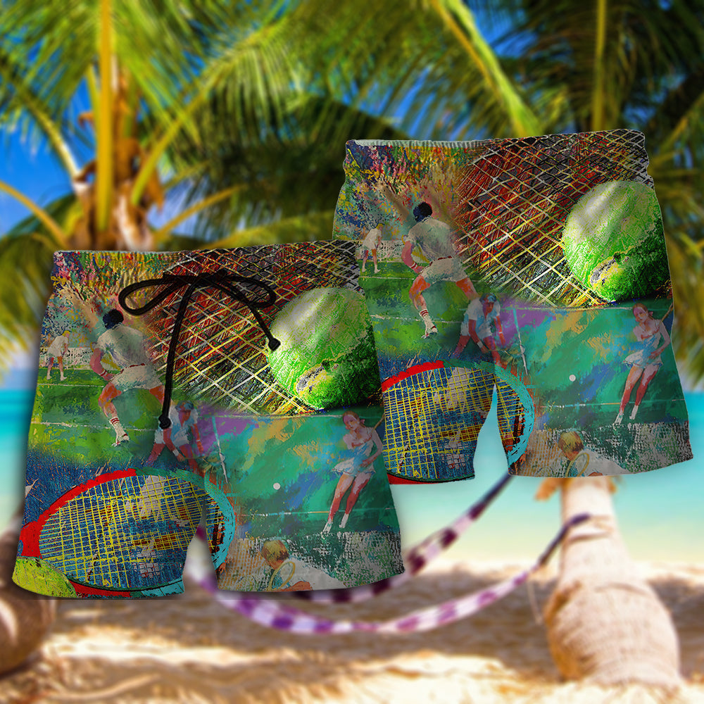 Tennis Motion Blur Sport - Beach Short