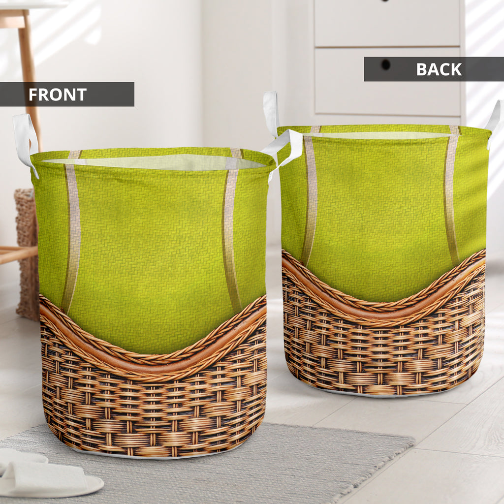 Tennis Ball Rattan Texture - Laundry Basket - Owls Matrix LTD