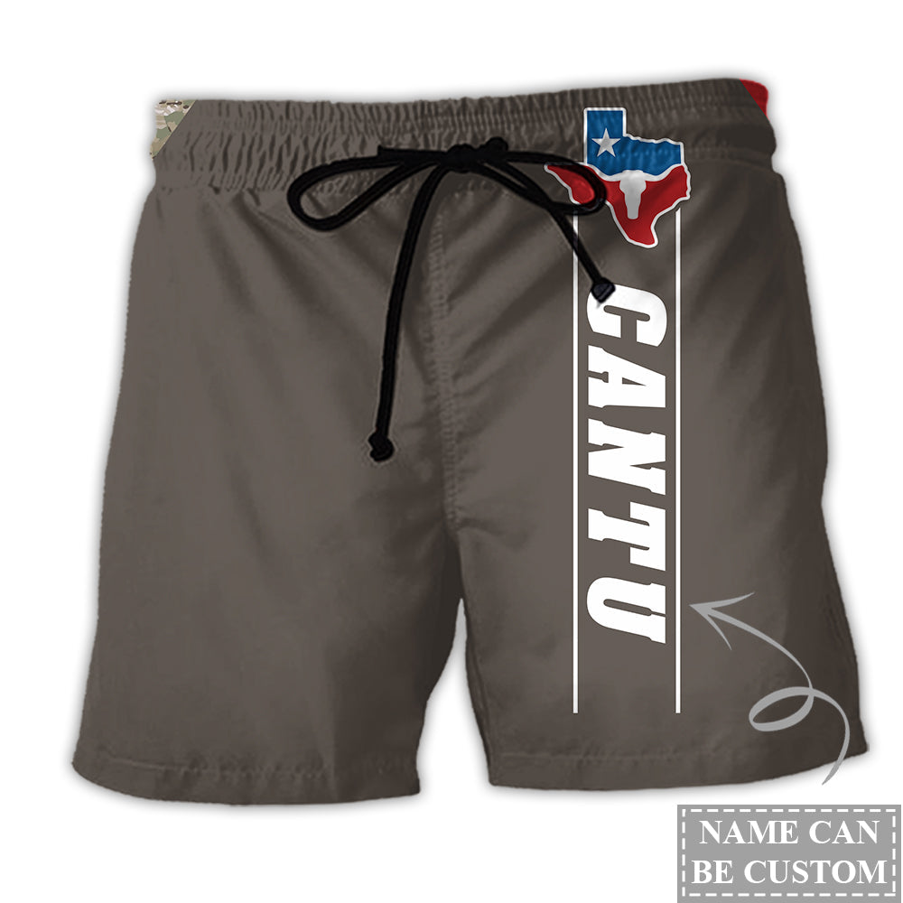 Texas Peace Life Bold Statement Art Personalized – Beach Short