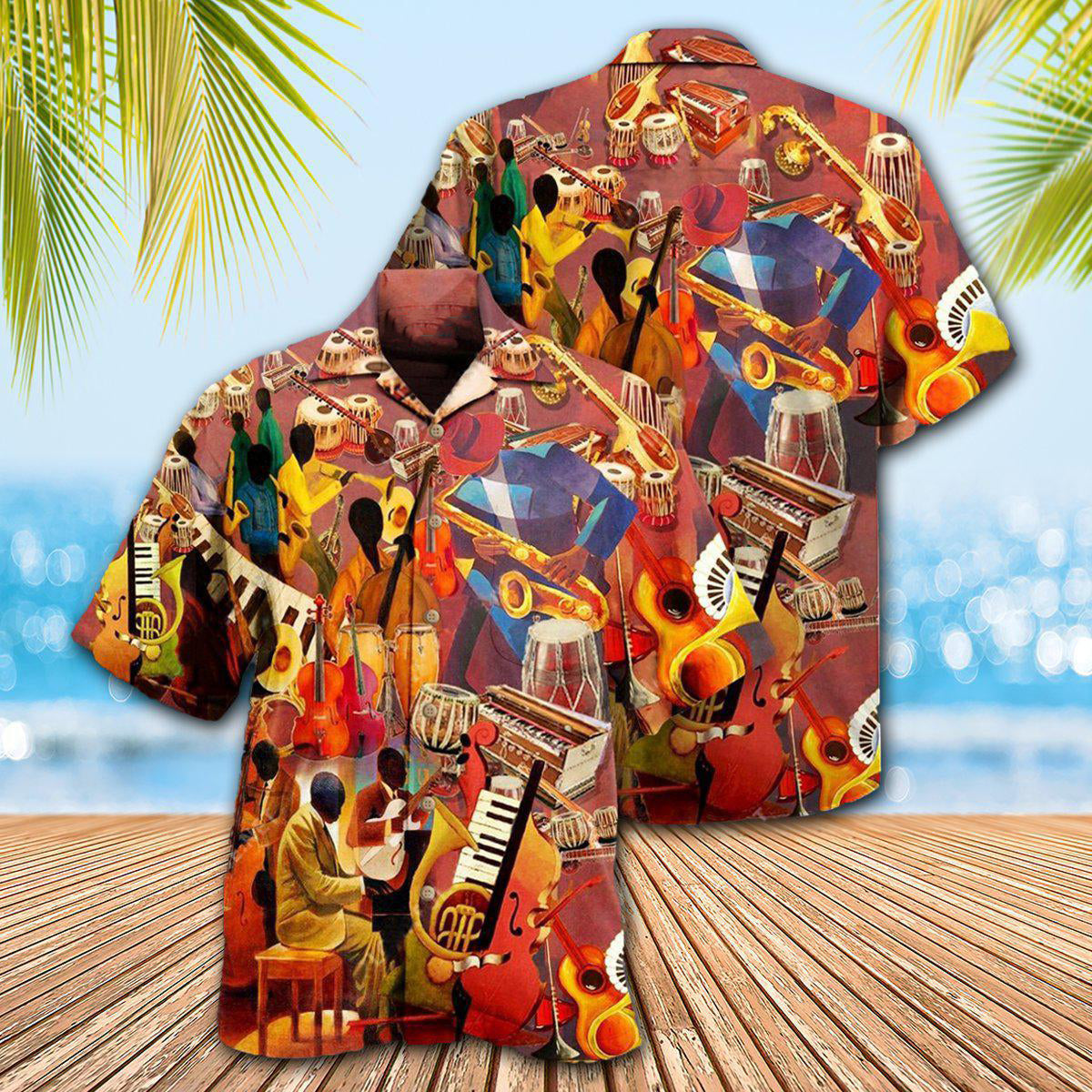 The Melody Of Time Jazz Art – Hawaiian Shirt