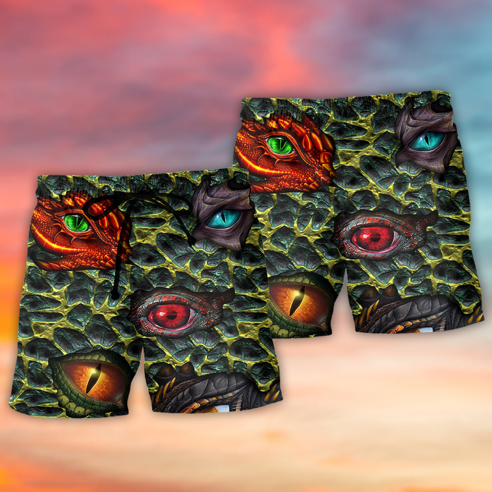 Dragon Eye Fantasy Power Art – Beach Short