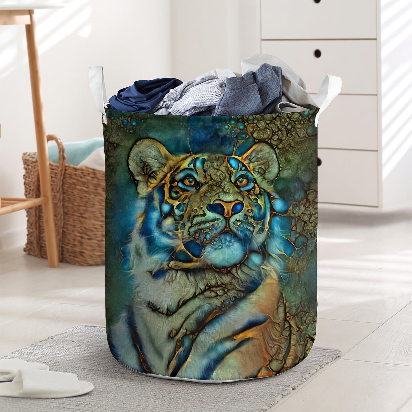 Tiger strong style - Laundry basket - LAUB07LIN230222-Owls Matrix