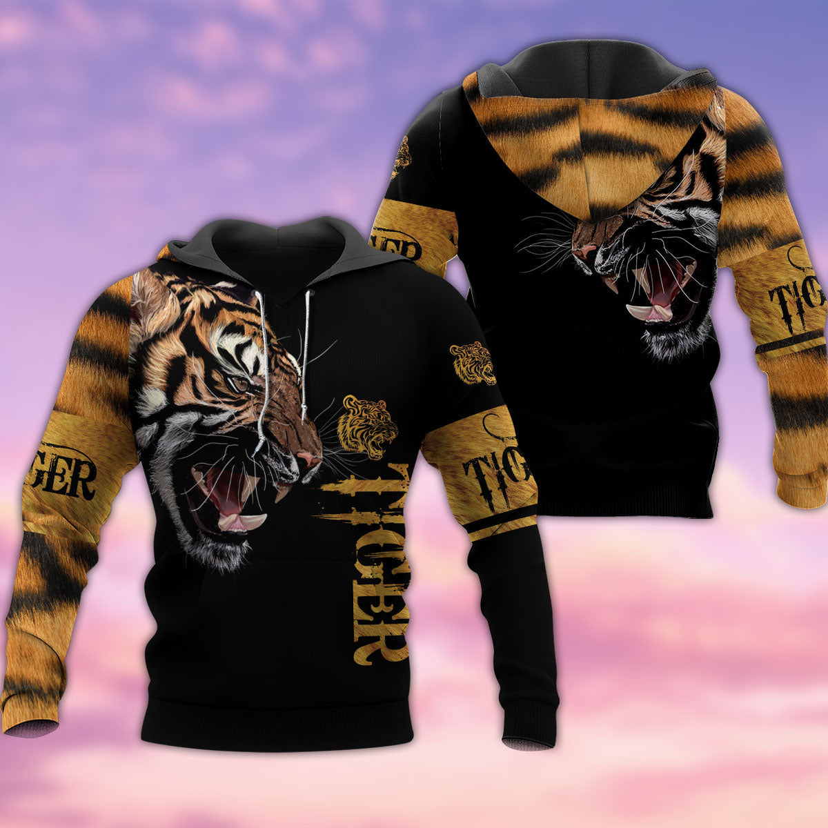 Tiger Skin Power Art Style - 3D Hoodie2
