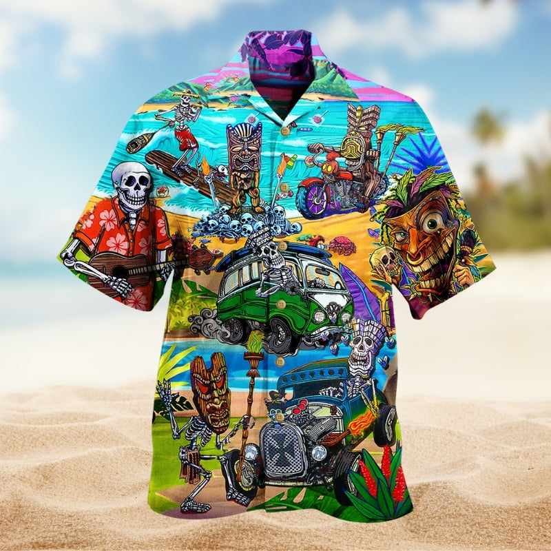Tiki And Skull Limited Edition – Hawaiian Shirt