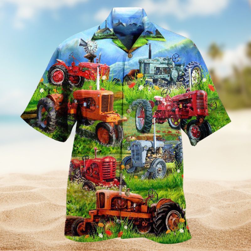 Tractor Real Men Drive Edition – Hawaiian Shirt