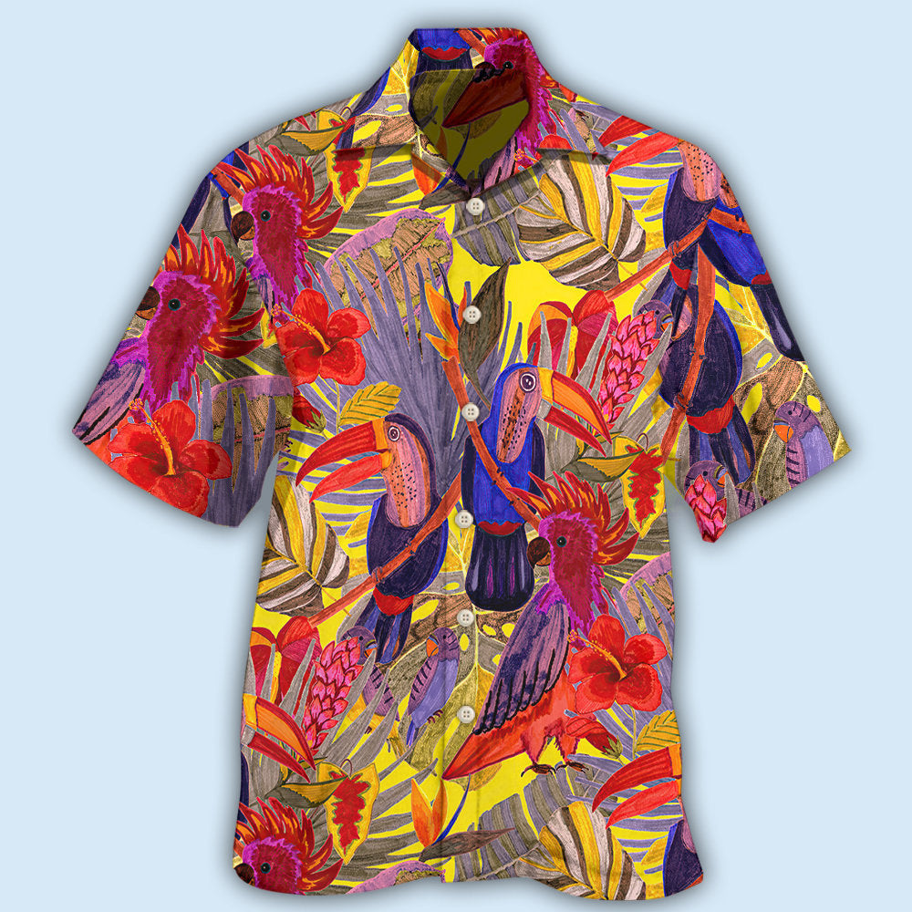 Tropical Birds Colorful Style – Hawaiian Shirt