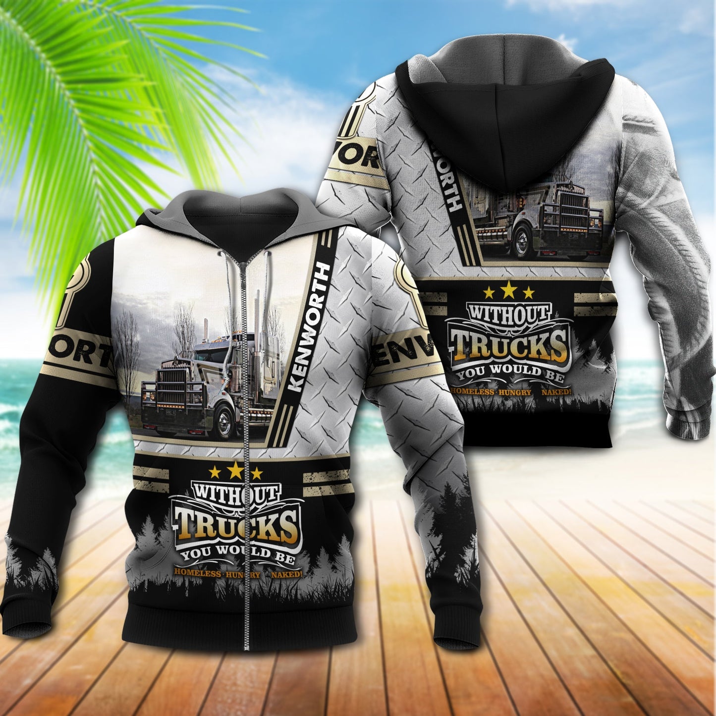 Truck Life Without Truck Quote - 3D Hoodie