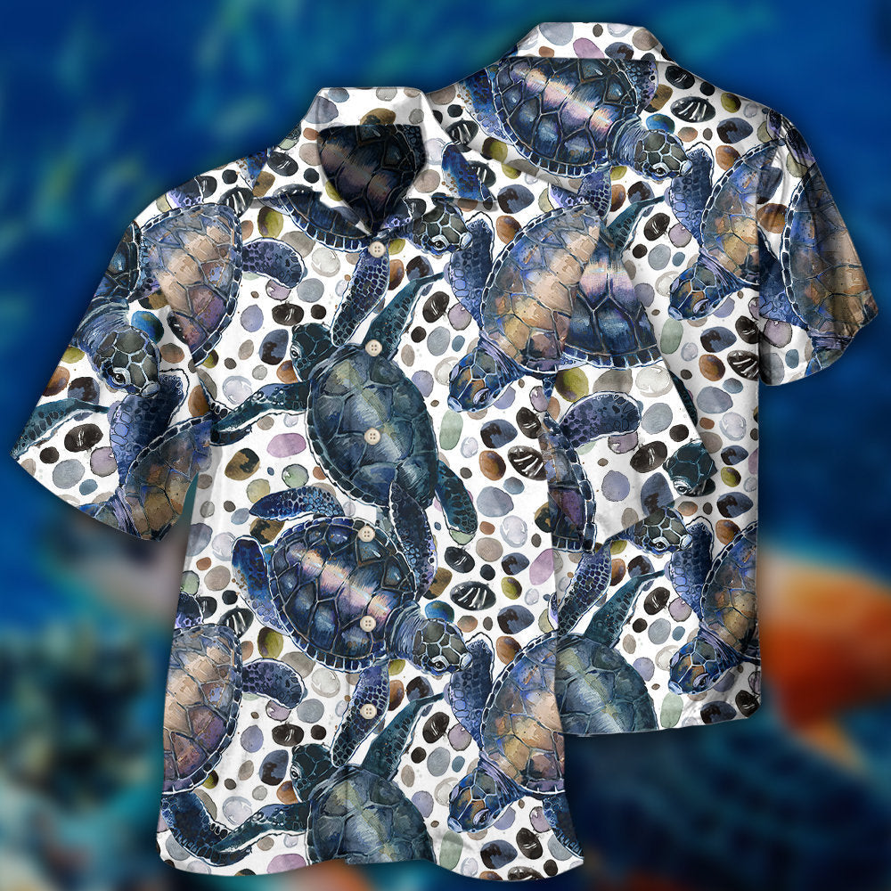 Turtle Art Style Pattern – Hawaiian Shirt