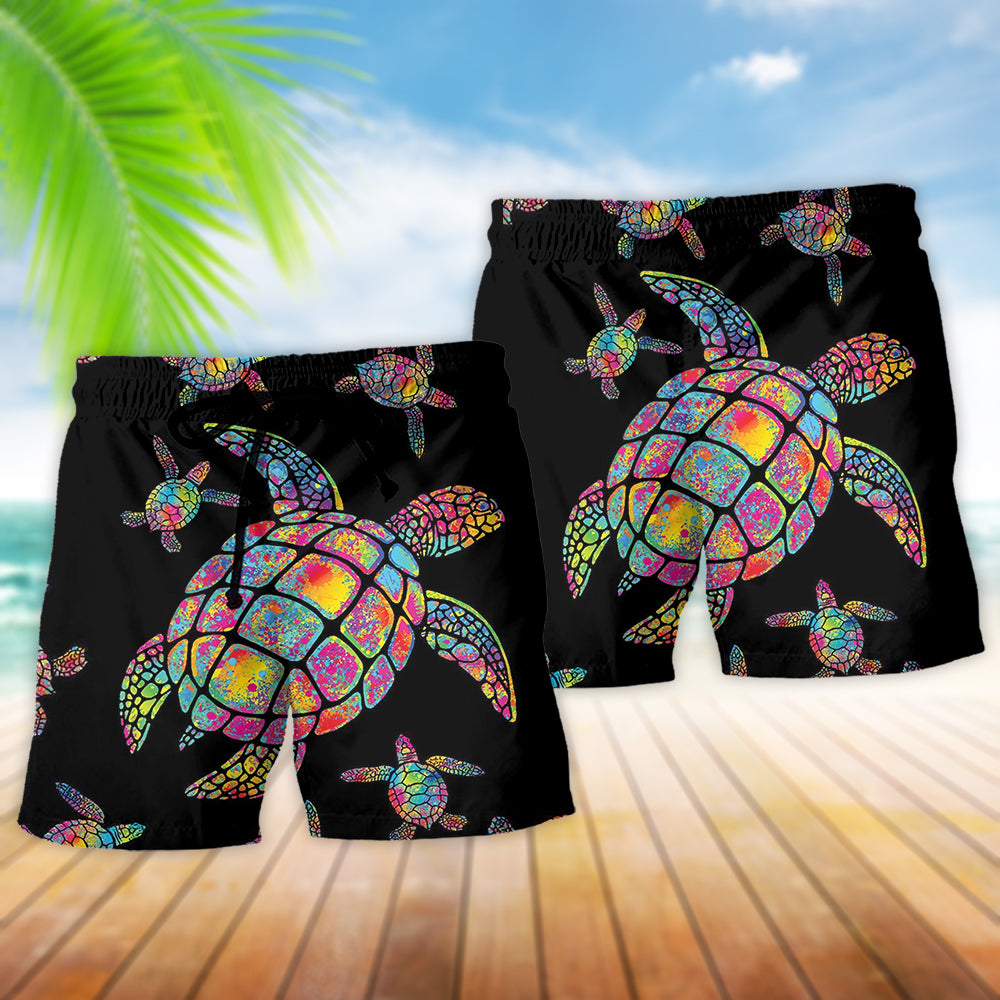 Ocean Turtle Hippie Vibes – Beach Short