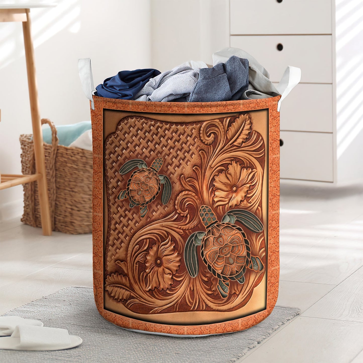 Fantastic turtles - Laundry basket - LAUB04LIN190222-Owls Matrix