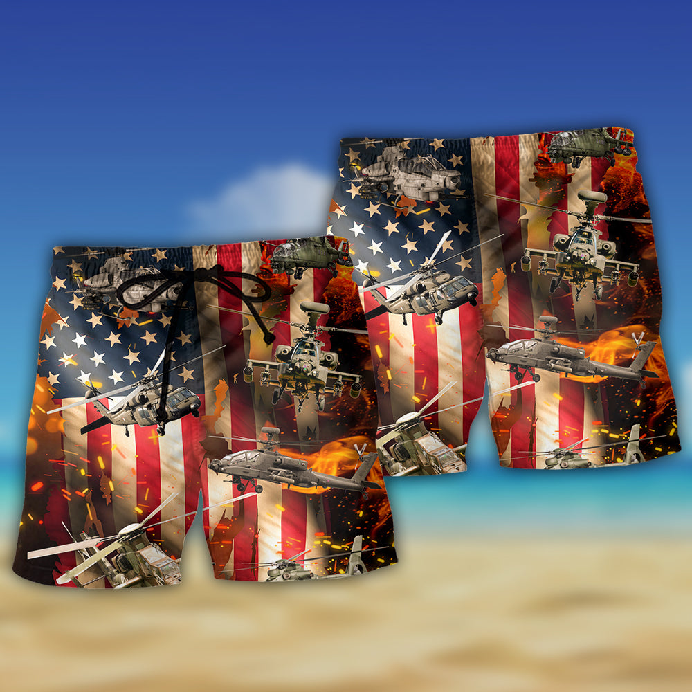 Combat Aircraft Power Flight Art – Beach Short