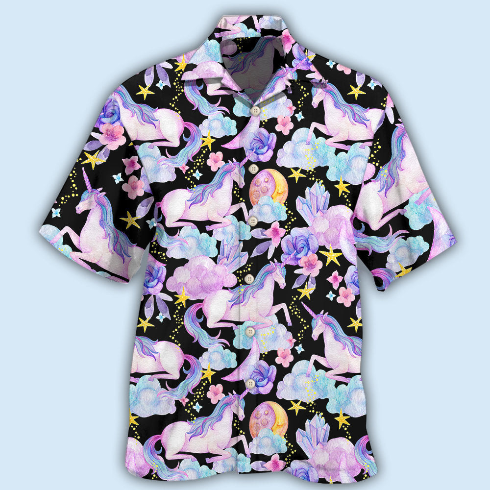 Unicorn star lovely style - Hawaiian shirt - HAWS05LIN260322 - Owls Matrix LTD