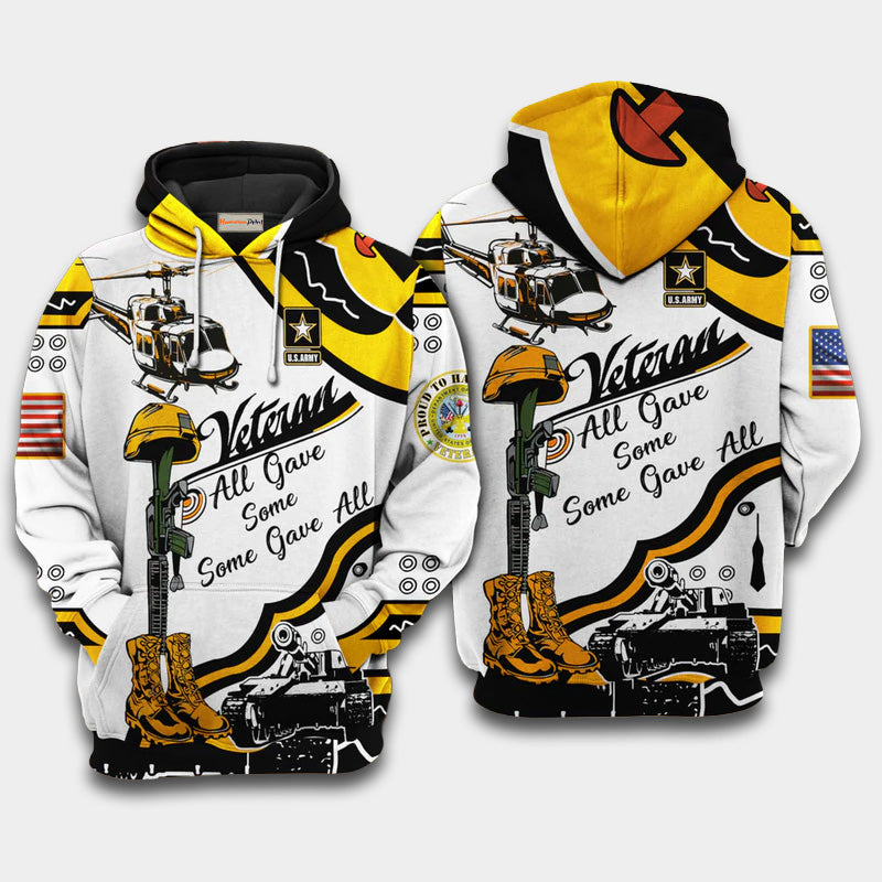Veteran All Gave Some Tribute Art – 3D Hoodie