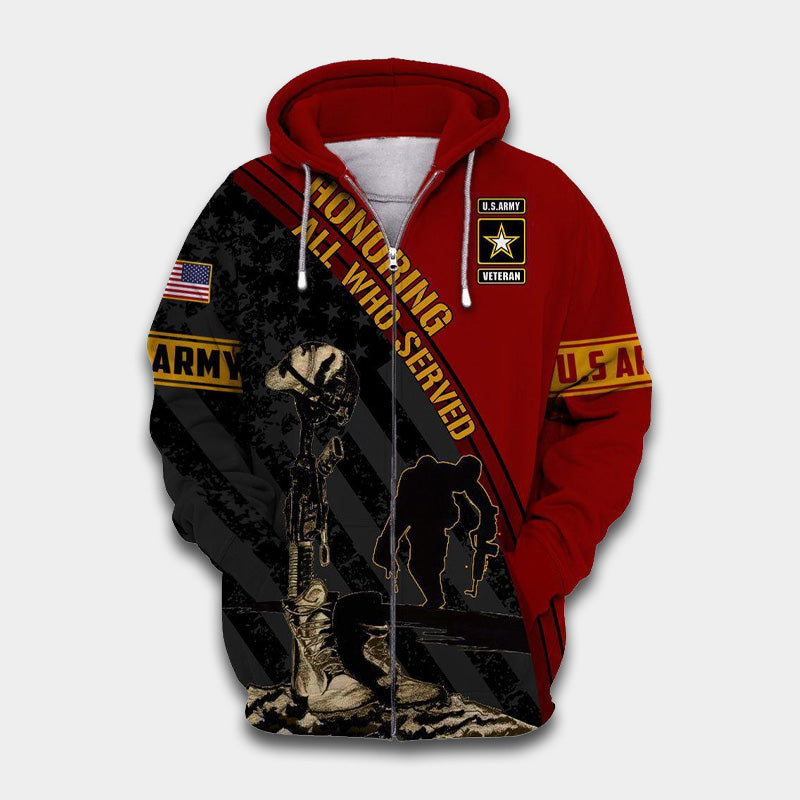 Veteran Army Never Forget Tribute Art Hoodie 13 - 3D Hoodie
