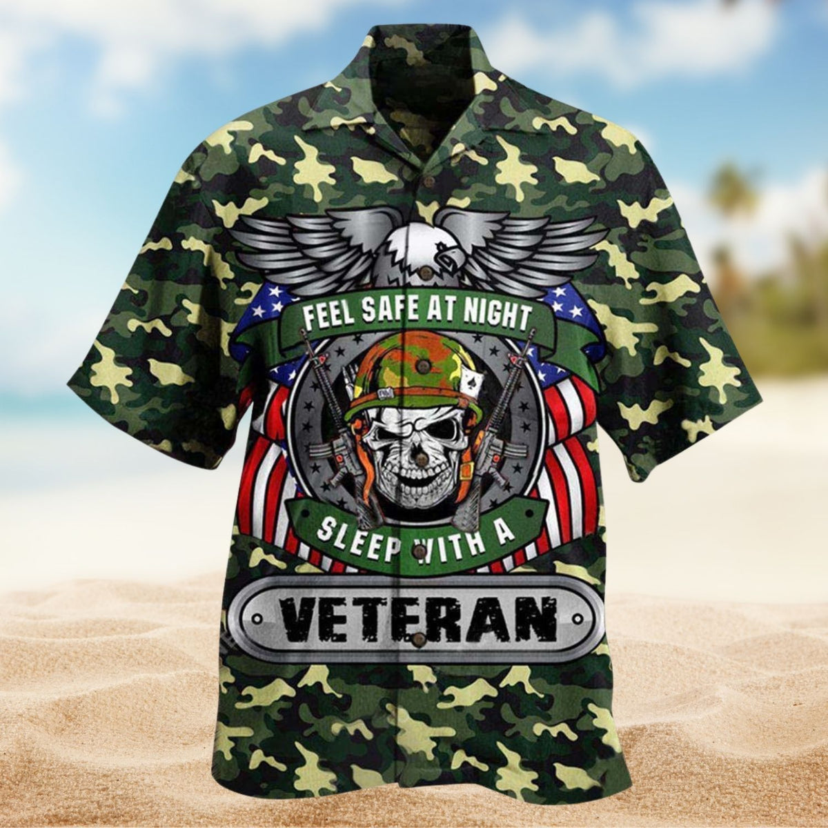 Veteran Sleep With A Veteran Edition – Hawaiian Shirt