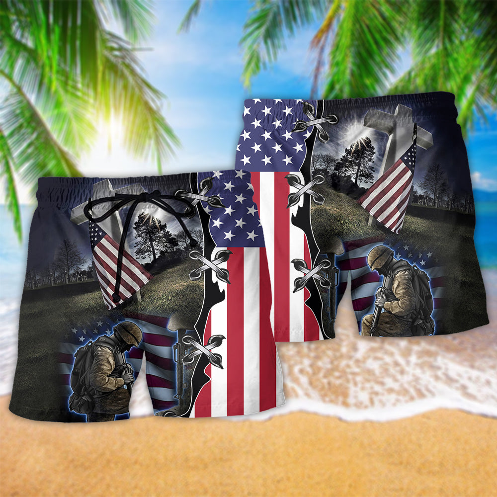 Veteran Strong Proud Life – Beach Short
