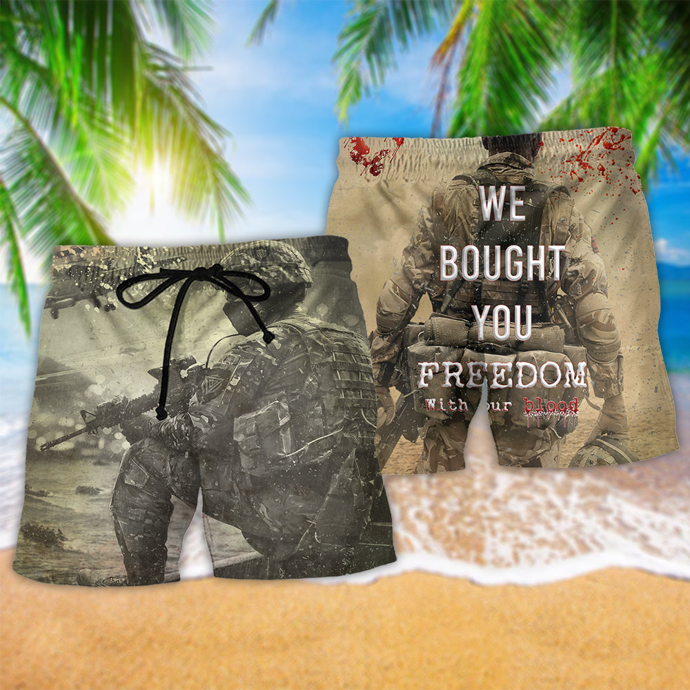 Veteran We Bought Your Freedom - Beach Short