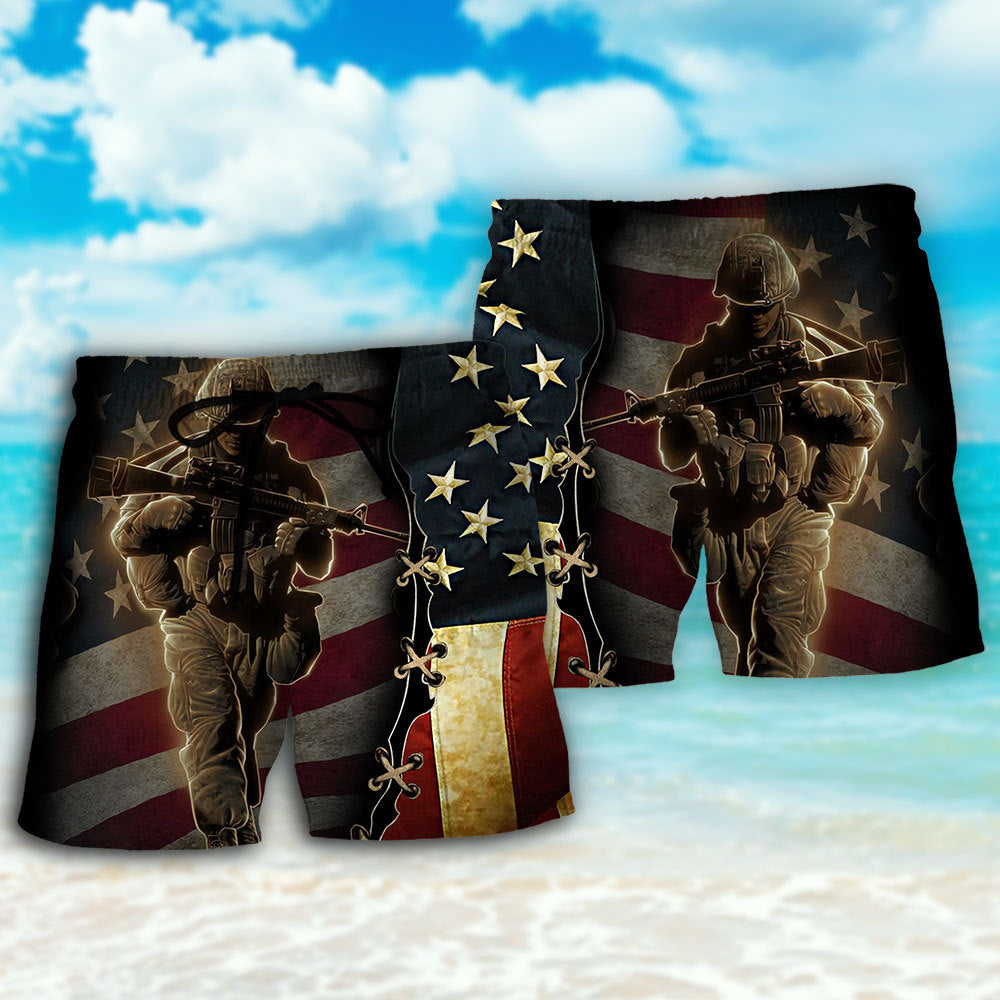 Veteran American Flag Tribute – Beach Short