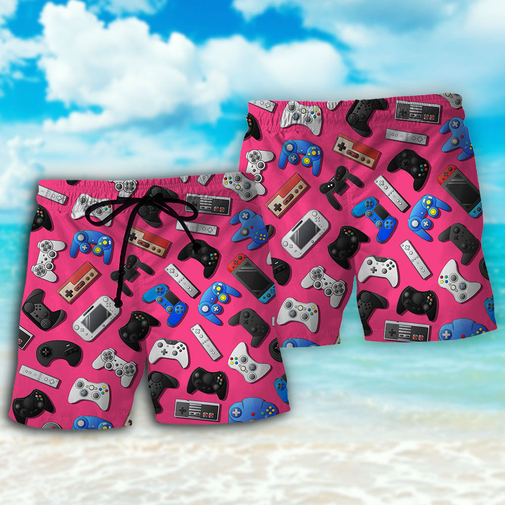 Pink Video Game Inspired – Beach Short