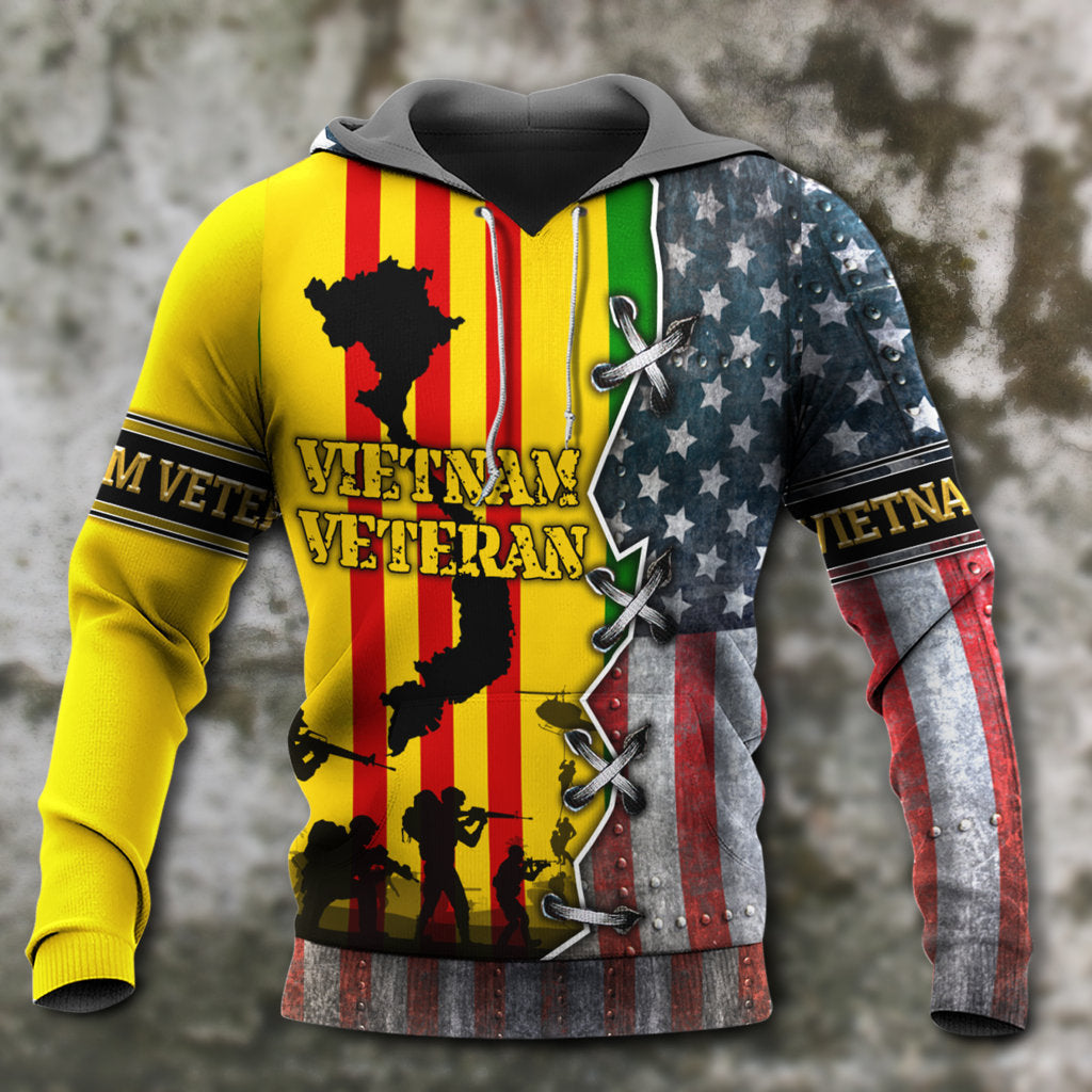 Vietnam Veteran Tribute Art Design – 3D Hoodie2