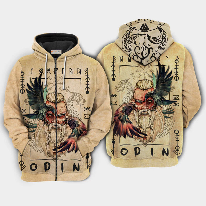 Viking All Father Sign Art – 3D Hoodie