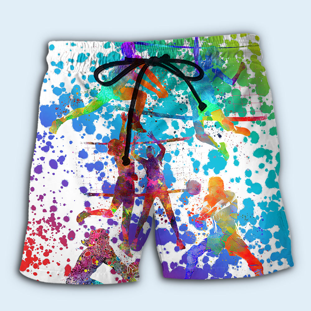 Volleyball Color Mix Sport Style – Beach Short
