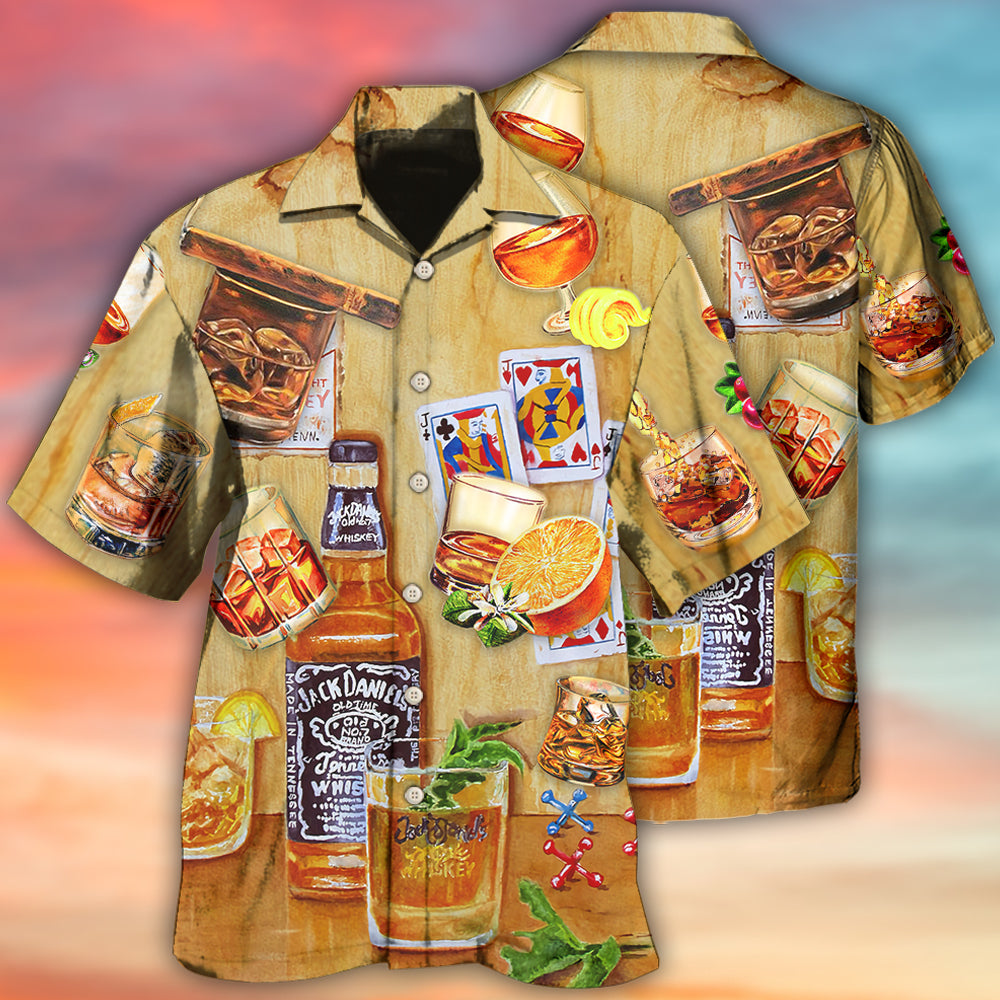 Whiskey Wine Basic Style – Hawaiian Shirt