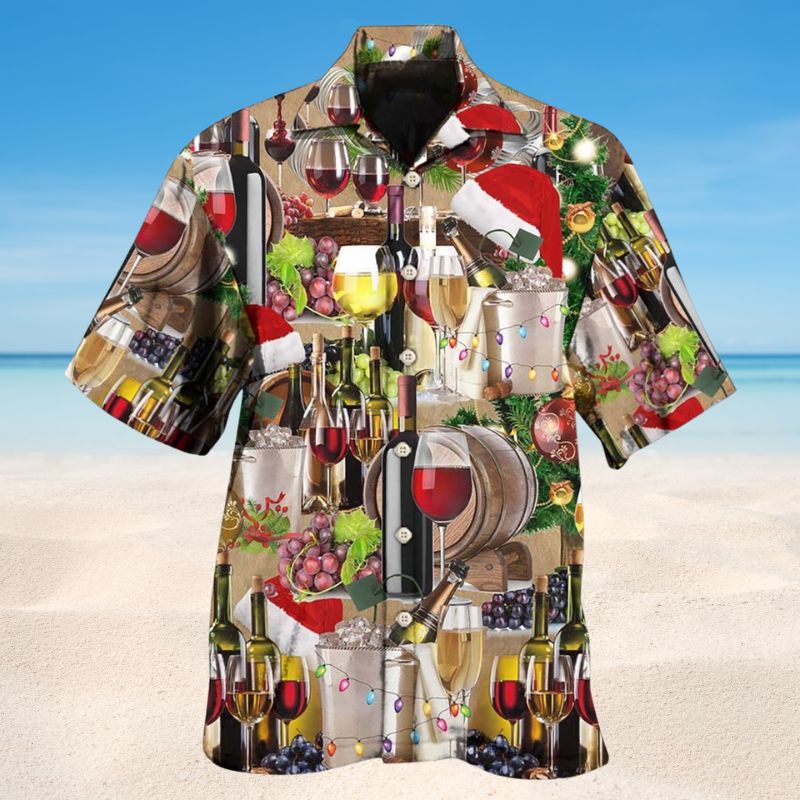 Wine For A Christmas Night Style – Hawaiian Shirt