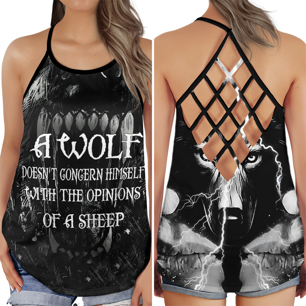 Dark Wolf Kindness Cool Energy - Hollow Tank Top