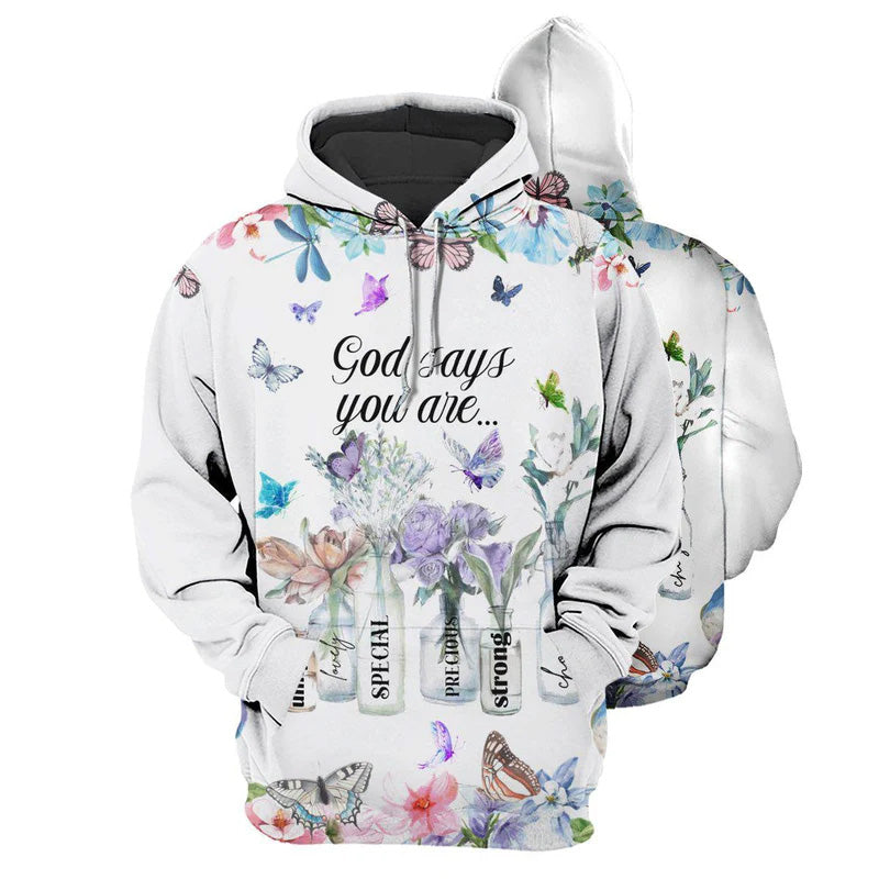You Are Special And Strong Butterfly Quote – 3D Hoodie