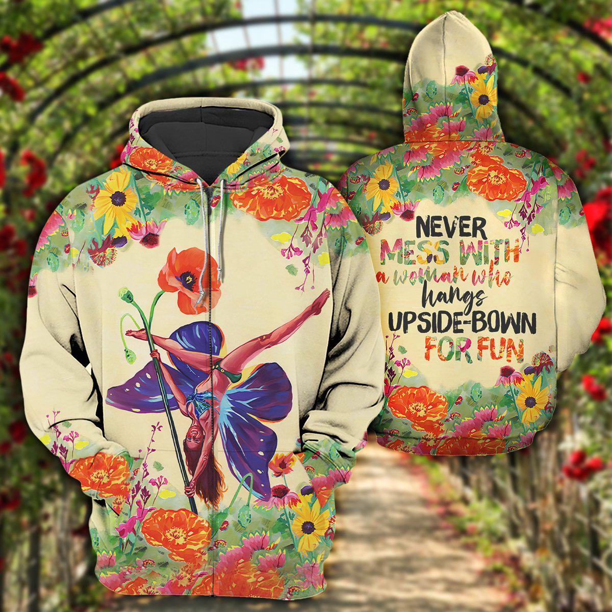 Pole dance for fun - Zip Hoodie - ZIPH02NVC260821-Owls Matrix