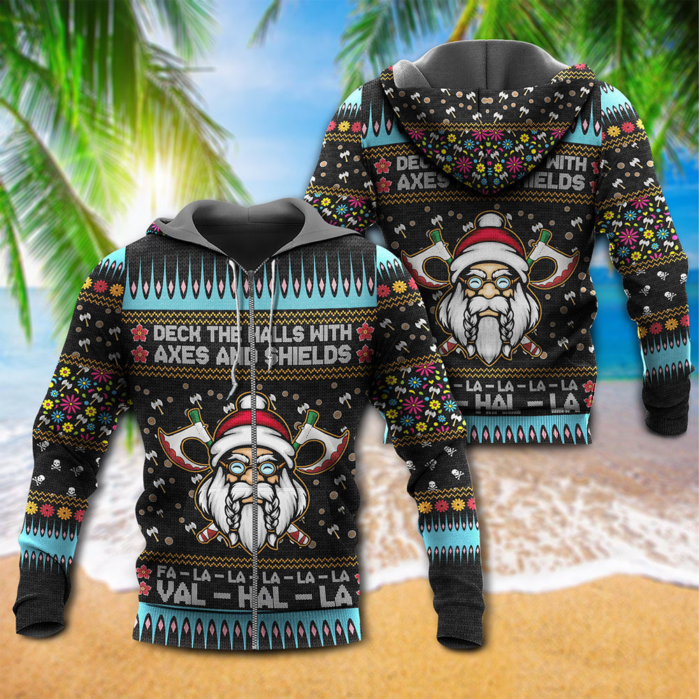 Viking Holiday Battle Humor Quote Art – 3D Hoodie