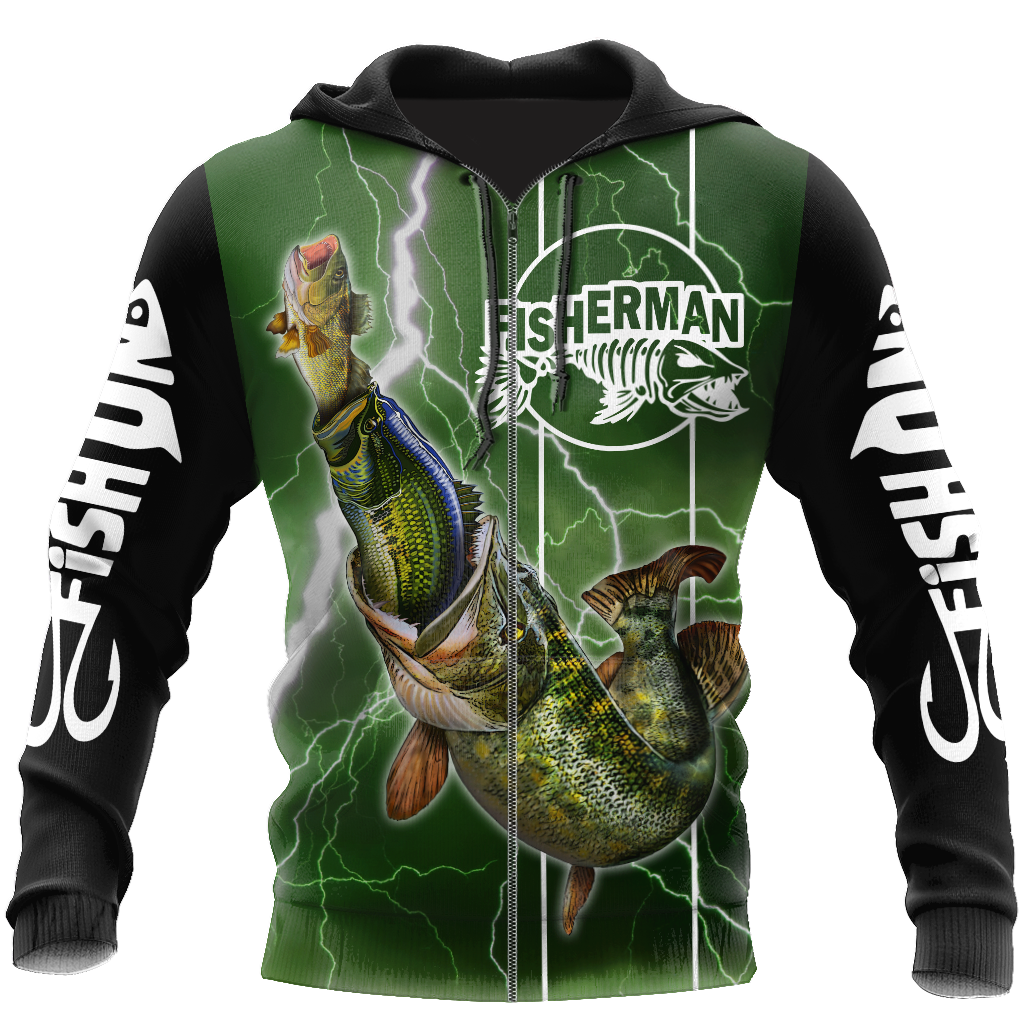 Collection Great Fish Eats The Small Green – 3D Hoodie