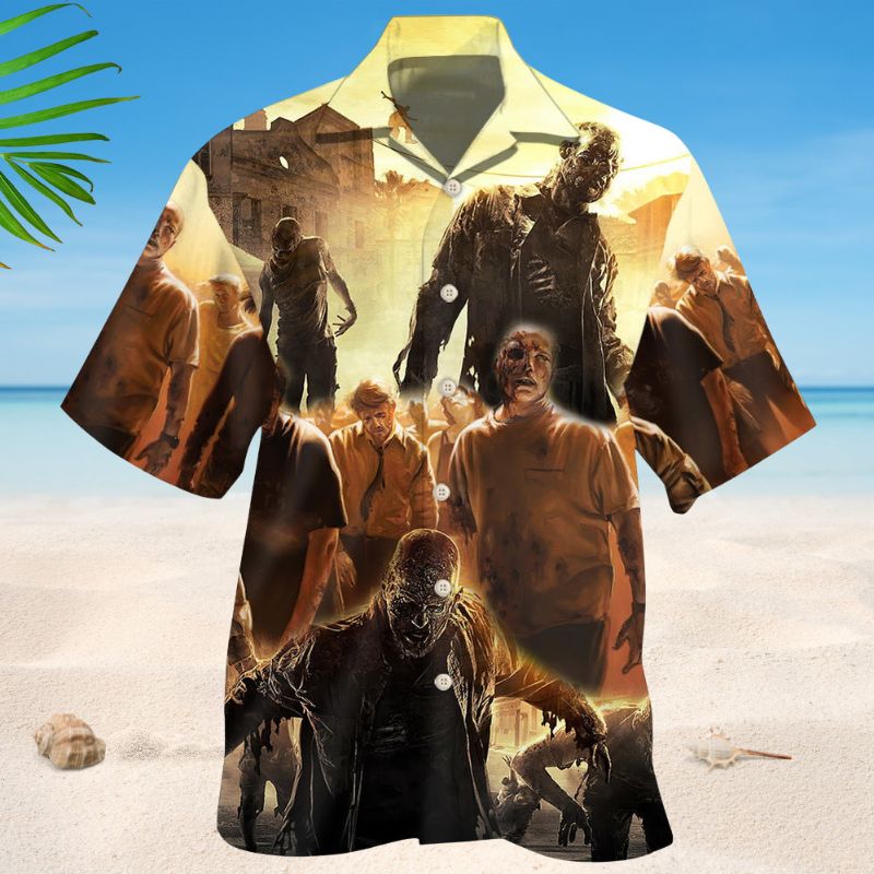 Zombie Scary Art Style – Hawaiian Shirt