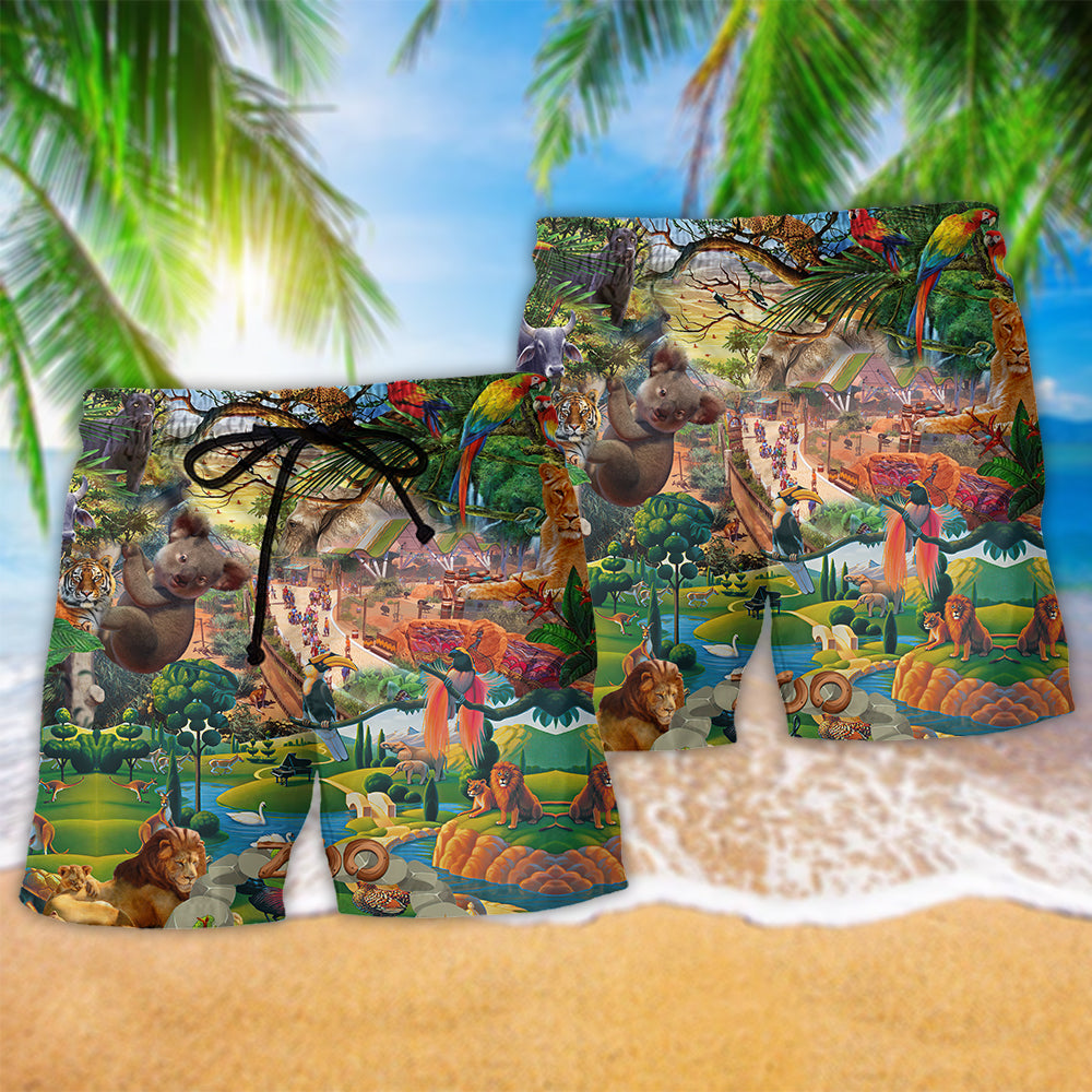 Zoo Animals Funny Life – Beach Short