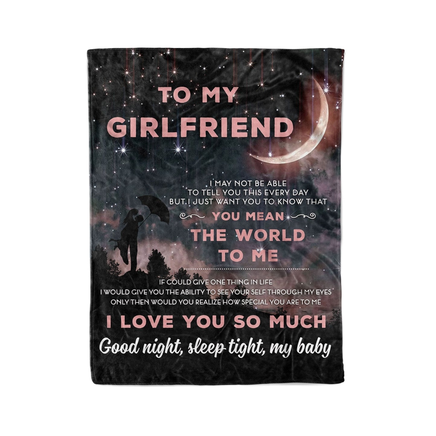 Family To My Girlfriend Deep Appreciation Message Flannel Blanket For Relaxing At Home And Travel