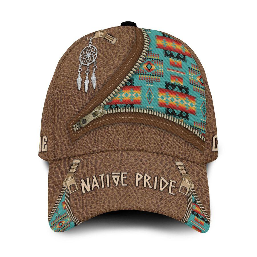 Personalized Native Pride Leather Zipper – Classic Cap