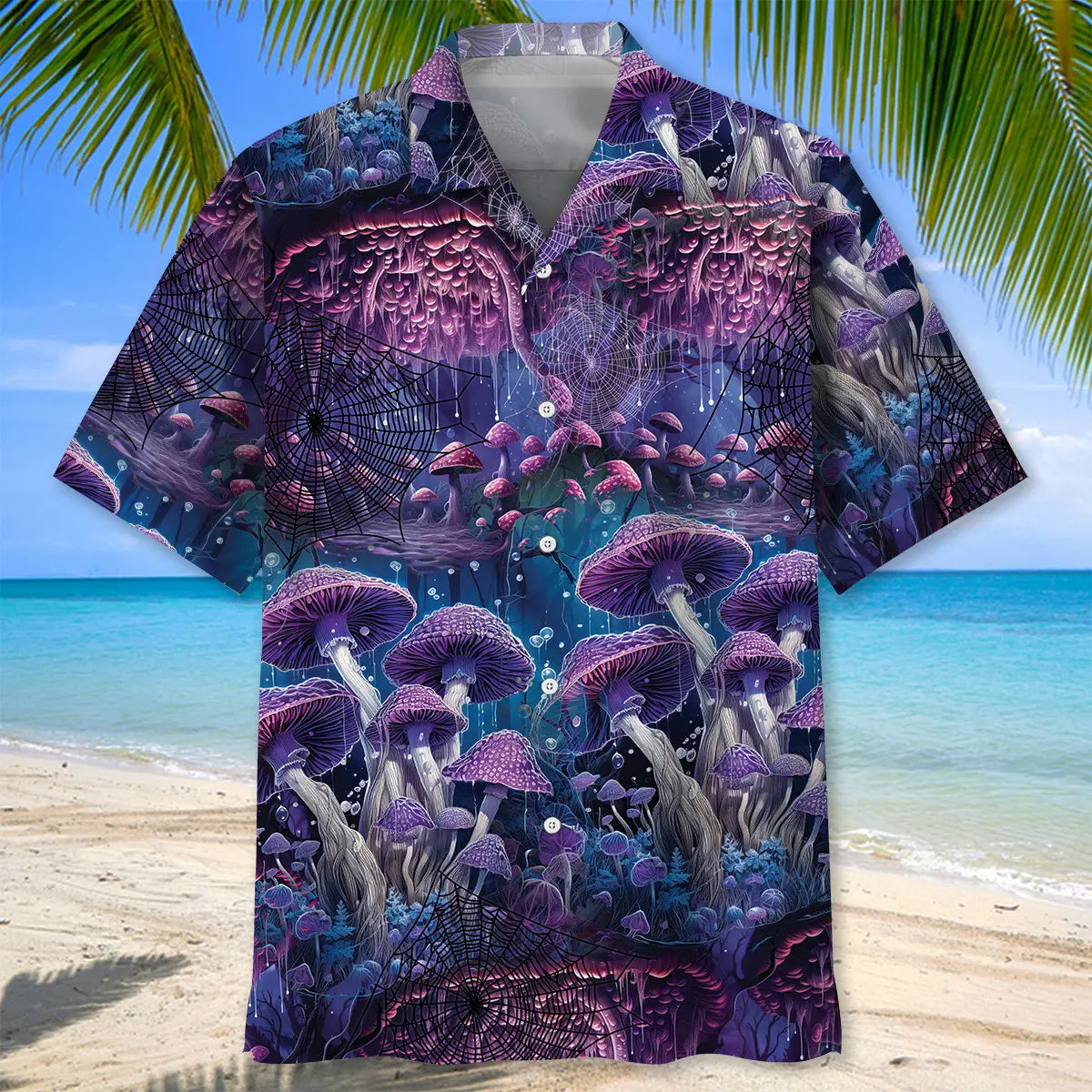 Creepy Mushroom Hawaiian Shirt