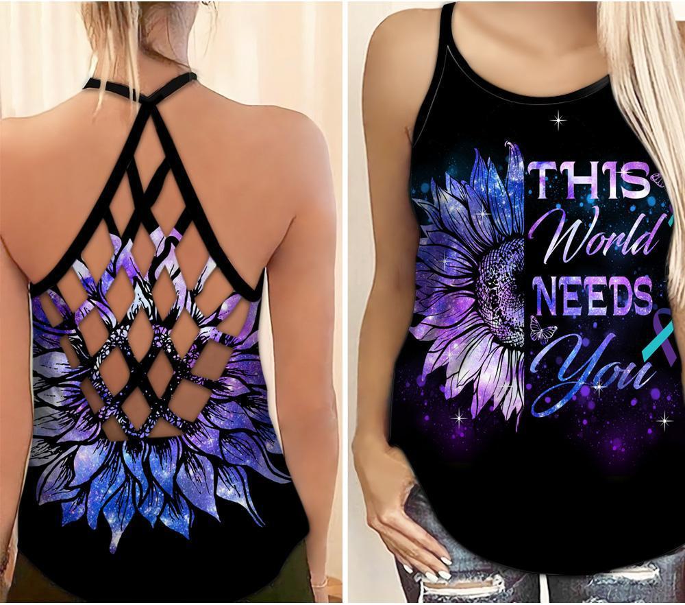 Suicide Awareness This World Needs You – Hollow Tank Top