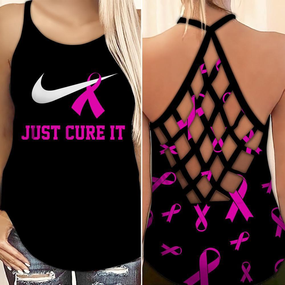 Breast Cancer Awareness Just Cure It – Hollow Tank Top