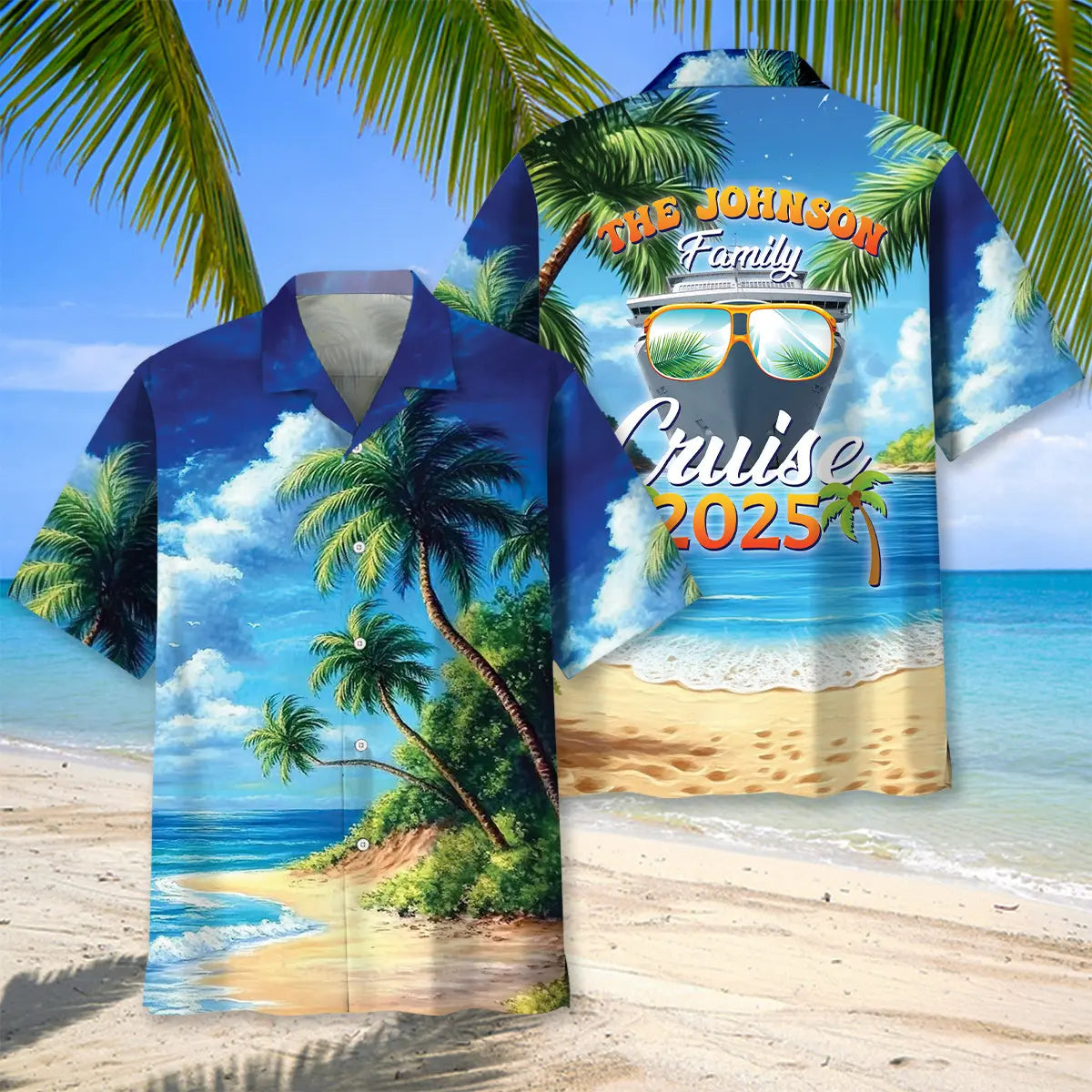 Custom Name Family Name Cruise Hawaiian Shirt