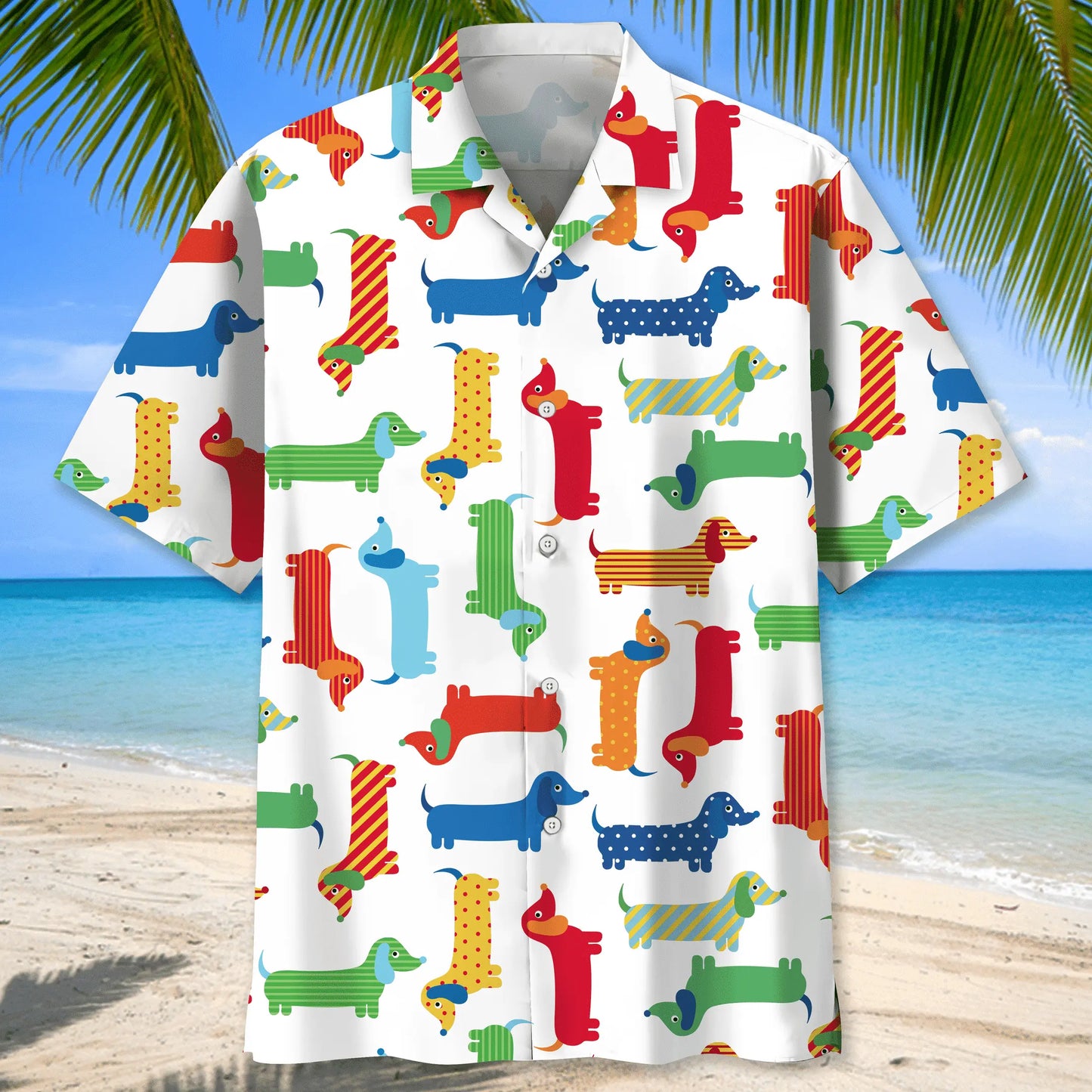 Dachshund Hawaii Funny Hawaiian Shirt