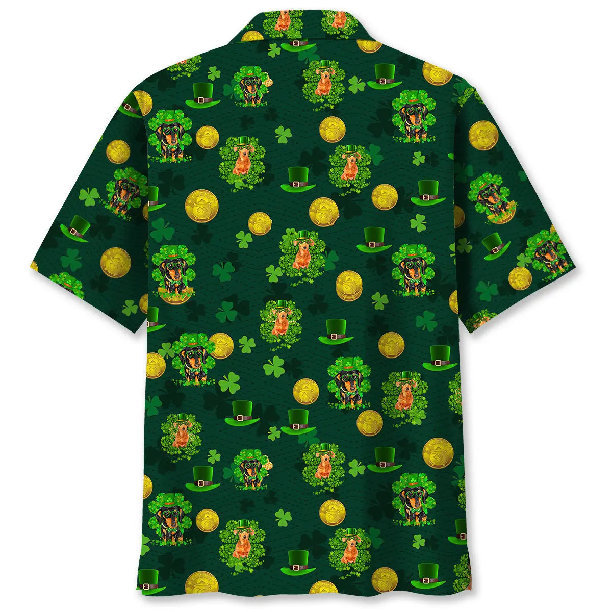 Dachshund Lucky Irish St.Patrick Day Hawaiian Shirt