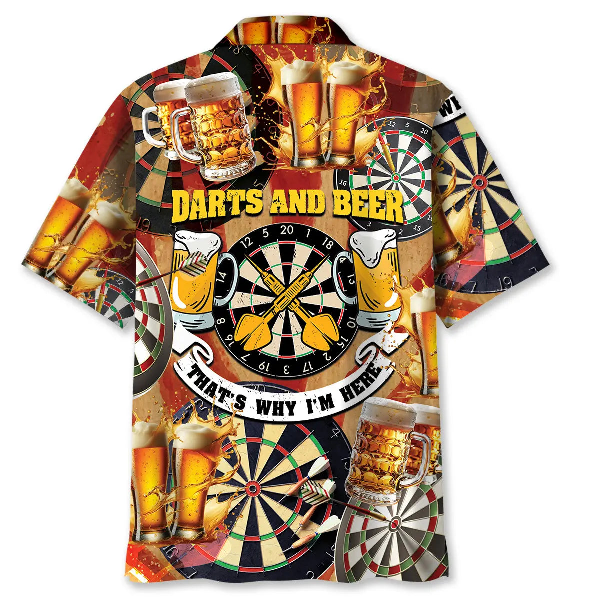 Darts And Beer That's Why I'm Here Hawaiian Shirt